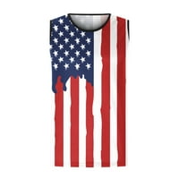 4. jula tenkovi za muškarce Suncokretorni bez rukava TOP USA američka zastava Patriotic 4. jula Amerika