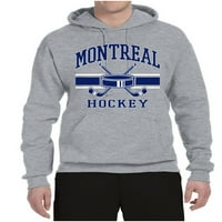 Divlji Bobby Grad Montreal Hokej Fantasy Fan Sports Unise Dukserice, Heather Grey, XX-Large