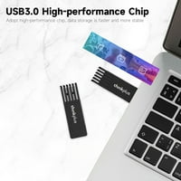MU 64GB USB3. USB fleš pogon Rotirani Metalni U disk Veliki kompatibilnost velike brzine