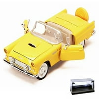 Diecast Car W LED displej futrola - Ford Thunderbird kabriolet, žuti - showcasts - Scale Diecast model