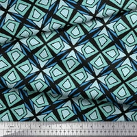 Soimoi crna pamučna proizvodna tkanina od arrow i dijamant Geometrijski print šivanje tkanine dvorište