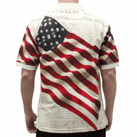 Muška patriotska američka mahala zastava pamučna polo majica