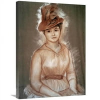 u. Portret žene Art Print - Pierre-Auguste Renoir