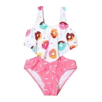 Rovga kupaći kostim za djevojčice Toddler Kombinuit kupaći kostim ružičaste kutne bez letnjeg kostimi