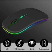 2.4GHz i Bluetooth miš, punjivi bežični LED miš za LG G PAD 10. Takođe kompatibilan sa TV laptop Mac
