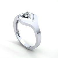 Originalna 0,6CTW okrugli rez Diamond Dame Bridal Solitaire Golvers Angažovanje prstenasto 18k ruža,