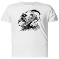 Grafički pas u slušalicama Majica Muškarci -Image by Shutterstock, muško 3x-velika