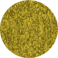 Ahgly Company u zatvorenom pravokutniku uzorcirane tamno žute rugine zelene površine, 2 '5'