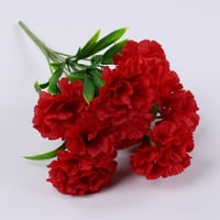 11Head karanfil Umjetno cvijeće Plastične lažne biljke Kućni party Dekor vjenčanja