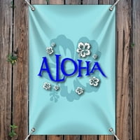 Aloha Hawaian pozdrav Hibiskus cvijeće Kućni poslovni uredski znak