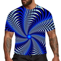 Dama Nosite vrh Muške modne modne 3D print T košulje Smiješni grafički uzorak CrewNeck kratki rukav majice za muškarce