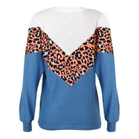 Žene pad džempera za žene vruća prodaja za čišćenje žena modni o-vrat Leopard Ispis komfornih dugih
