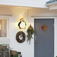 Božićna trijemska pokrivača, 11.8 9.6 4.1 Božićni pingvin vanjski light light cover, božićni ukrasi za odmor