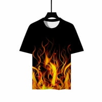 Jsaierl Muške grafičke majice Ljeto 3D print majica Modni kratki rukav Top Crewneck Atletic Trkene T