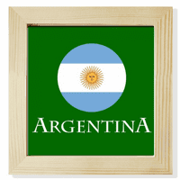 Argentinski fudbal Južnoamerička zastava Square Square Frame Frame Frame Wall Stollop prikaz
