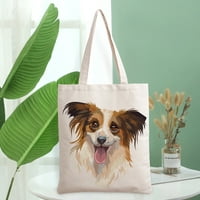 Slatka šareni pas slatka torba torba torba na rame Torbe za torbe horizontalno za žene sa uzorkom dizajna