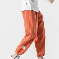 Muška modna klasična Twill opuštena fit radna odjeća teretni hlače na otvorenom sportske duge hlače labave vježbanje pantalone