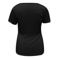 Mnjin Ljetne majice Žene Vrhovi Žene Modni patentni zatvarač - izrez Eib Knit Slim Fit T majica Thirts