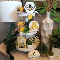 Domaći dekor Ljetna ladica Dekorativna pčela festival Hijerarhijska ladica Decoratset Seoska kuća ukrasna