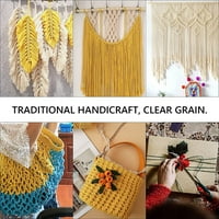 Knqrhpse Knitting Kit Šareni pamučni konop DIY ručno tkani pamučni konopac tkani tapiserija konop vezan
