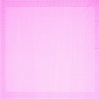 Ahgly Company u zatvorenom kvadratu Čvrsti ružičasti ružičasti prostirke područja, 4 'kvadrat