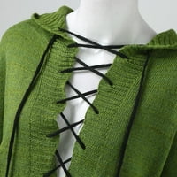 Duks meka dukserica Ženska modna labava velika veličina Jednobojna kapuljača dugih rukava džemper vrhovi