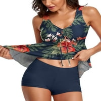 Dvije kupaće tužbe za žene Flowy Tankini kupaći kostimi TUMMY Control with BoyShorts