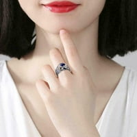 Vintage Pearl prsten safir prirodni kamen luksuzni dominiranje