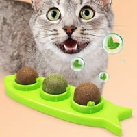 Gotofar PET Catnip igračaka Rotirajuća dizajna čišćenje zubi čišćenje CAT grickalice u mače Catnip kuglični igrac