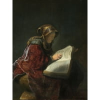 Rembrandt starica čitanje proročene Anna Slikanje Extra Veliki XL zidni poster
