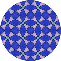 Ahgly Company u zatvorenom okruglom uzorkovnom mermulate plave površine, 5 'krug