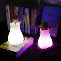 LED lampica u obliku vaze, lampica raspoloženja, punjiva noćna svjetlost s daljinskim upravljačem zatamnjene