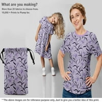 Onuone pamučne fleke pastel ljubičaste tkanine cvjetno retro haljina materijala materijala od tiskane