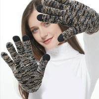 Plittene rukavice univerzalne veličine za ADU1T muškarce Žene Porodične tinejdžerske zimske božićne poklone Nadogradnja vjetrootporna ručna haljina
