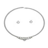 Modni nakit set srebrne oblikovanje ogrlica na naušnicama narukvica