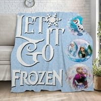 Smrznuta Elsa bacaje ćebe za kauč, kauč i krevet, laganu mekanu pokrivaču, ukrasno ugodno seosko kuća bacaje za žene i muškarce i