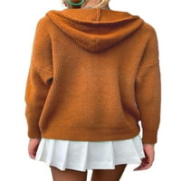 Dame otvoreni prednji kardigan Duks izgubljeni zimski odjeća, casual na otvorenom kardigans jakna narančasta
