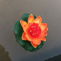 Plutajući umjetni lotos cvijeće Dekor plutajući ribnjak Dekor vodeni ljiljan Namjena simulacije Lotus cvijet Mini umjetni ribnjak Diy Naslovnica Na kućne mase