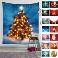 Božićna tapiserija viseći dekor Božićni odmor Dekoracija Backdrop Fotografija Zidni pokrivač za dnevnu sobu spavaća soba Small