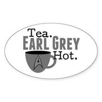 Cafepress - Čaj Earl Sive vruće - naljepnica