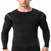 Paille muns sport majica s dugim rukavima mišićni vrhovi Baselayer Kompresijske košulje vlage Wicking