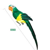 Fuwaxung Creative Simulacijsko papagaj nad vrtom zidna ograda ptica dekor perja travnjak pena figurica ukras životinjski progon ukras