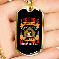Pas je gospodin crveni ogrlica od nehrđajućeg čelika ili 18K zlatni pas 24 lanac