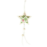 Veki božićni drveni ukras privjesak kreativno božićno drvsko zvono lanyard kalem