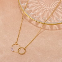 Ogrlice za žene dizajn umetnuli jednostavno žensko nakit ogrlica dame privjesak ogrlica poklon zlato