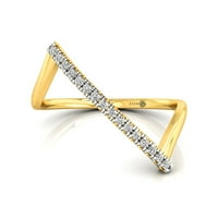 Diamond je prodao zlatni bar prsten, 14K zlatni prsten, vjenčani prsten, minimalistički prsten, rođendanski poklon
