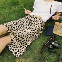 Dame Fashion Suknje Leopard print stil print Visoki struk tanka udobna haljina za prozračnu kožu
