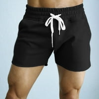 Muške ležerne šorc elastične kratke hlače od struka Kašike za izvlačenje sa slobodnim vježbama Trčanje u fitnes hlače sa džepovima
