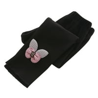 Mala dječaka Dječji Dječji hlače Butterfly tiskani pamuk obložene tople tapki rastezljive pantalone