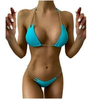 Caveitl Womens bikini set, ženski bikini patchwork set kupaći kostim dvostrukih grudnjaka kupaćim kostima